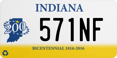 IN license plate 571NF