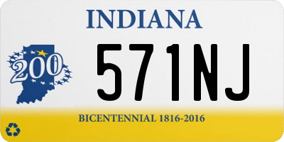 IN license plate 571NJ