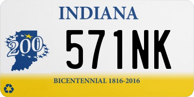 IN license plate 571NK