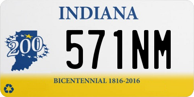 IN license plate 571NM