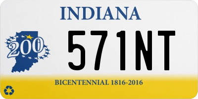 IN license plate 571NT