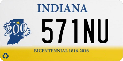 IN license plate 571NU