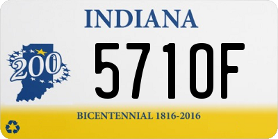 IN license plate 571OF