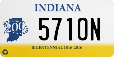 IN license plate 571ON