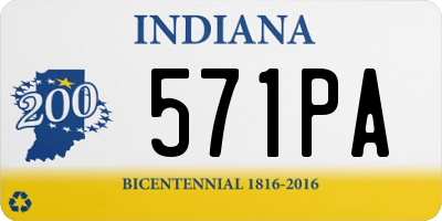 IN license plate 571PA