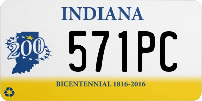 IN license plate 571PC