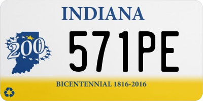 IN license plate 571PE