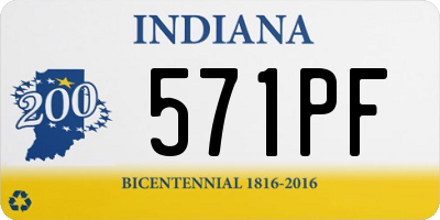 IN license plate 571PF