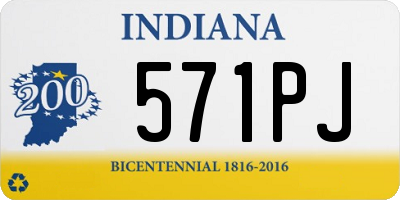 IN license plate 571PJ