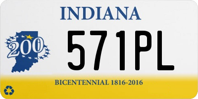 IN license plate 571PL