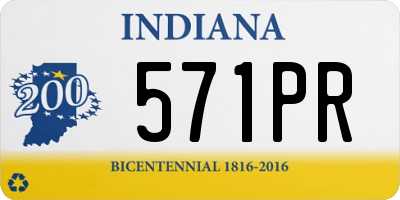 IN license plate 571PR