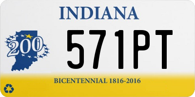 IN license plate 571PT