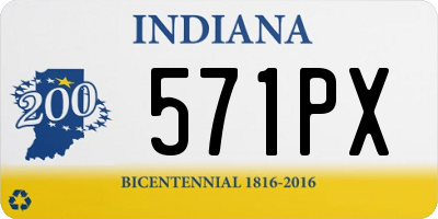 IN license plate 571PX