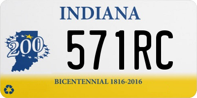 IN license plate 571RC