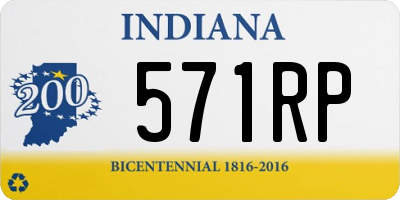 IN license plate 571RP