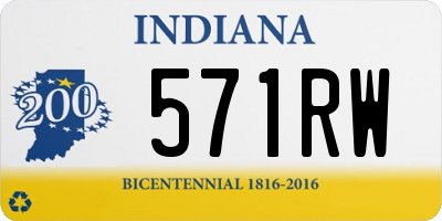 IN license plate 571RW