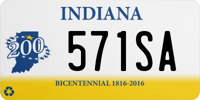 IN license plate 571SA