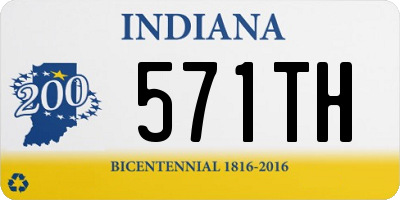 IN license plate 571TH