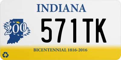 IN license plate 571TK