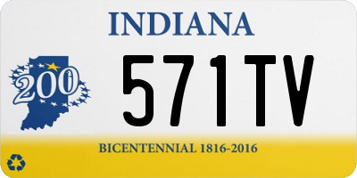 IN license plate 571TV