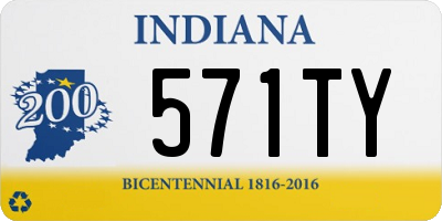 IN license plate 571TY