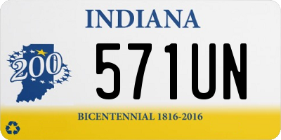 IN license plate 571UN