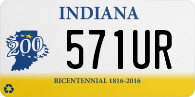 IN license plate 571UR