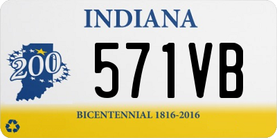 IN license plate 571VB