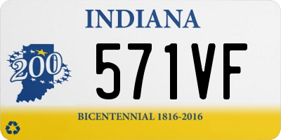 IN license plate 571VF
