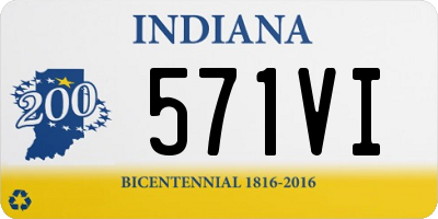 IN license plate 571VI