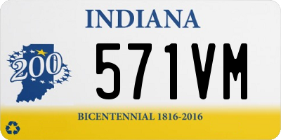 IN license plate 571VM