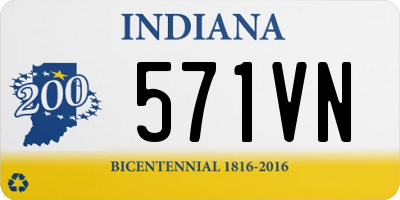 IN license plate 571VN