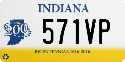 IN license plate 571VP
