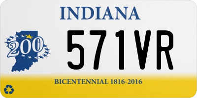 IN license plate 571VR