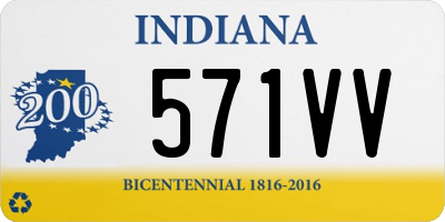 IN license plate 571VV