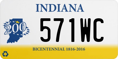 IN license plate 571WC