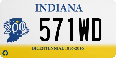 IN license plate 571WD