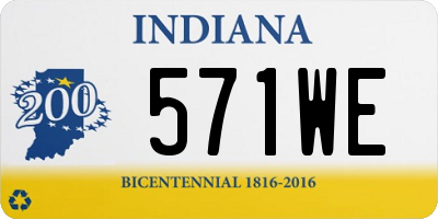 IN license plate 571WE
