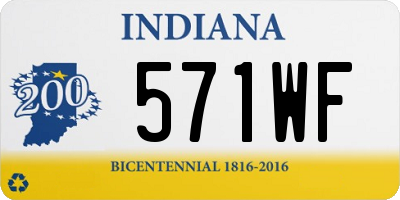 IN license plate 571WF