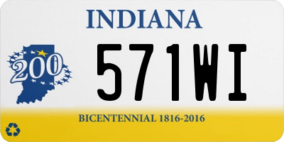IN license plate 571WI
