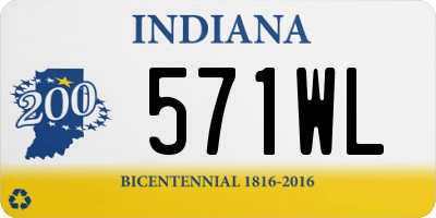 IN license plate 571WL