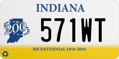 IN license plate 571WT