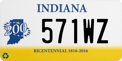 IN license plate 571WZ