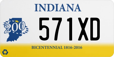 IN license plate 571XD