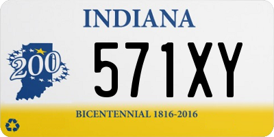 IN license plate 571XY