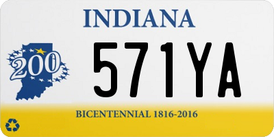IN license plate 571YA