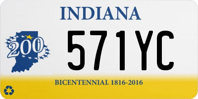 IN license plate 571YC