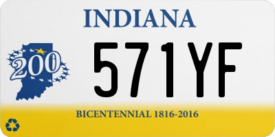 IN license plate 571YF