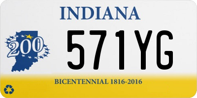 IN license plate 571YG