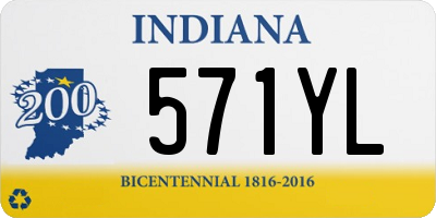 IN license plate 571YL